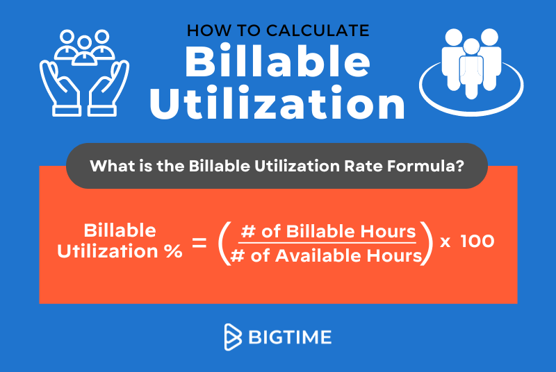 billable utilization rate formula infographic