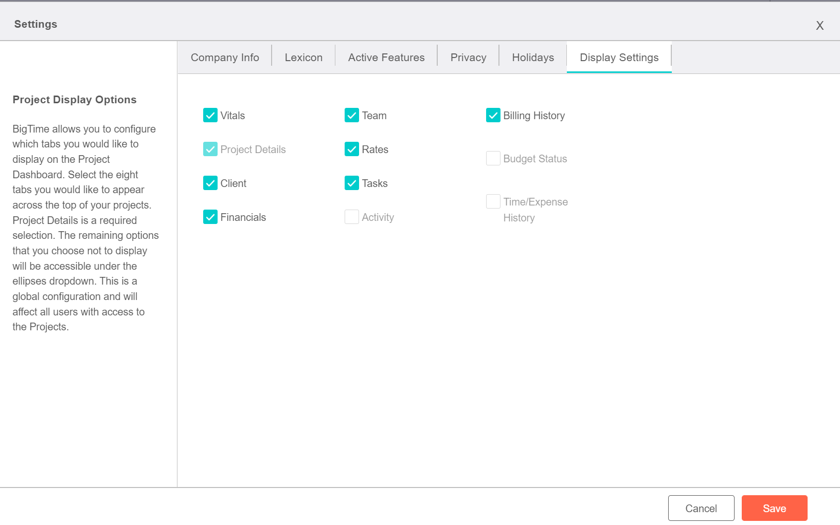 ProjectDisplaySettings